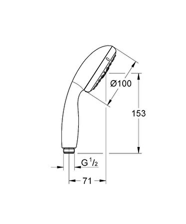 Grohe El Duşu Tempesta 4 Fonksiyonlu Krom 28578002