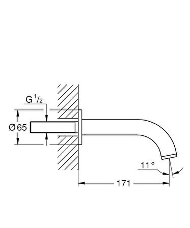 Grohe Çıkış Ucu Atrio Krom - 13139003