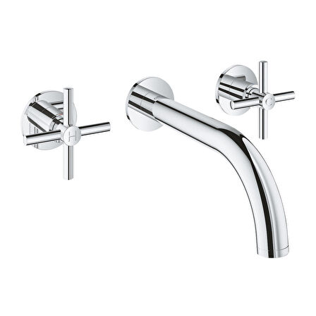 Grohe Lavabo Bataryası Duvardan İki Delikli Atrio Krom - 20164003
