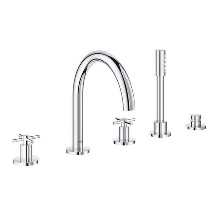 Grohe Atrio 19923003 Gümüş Banyo Bataryası