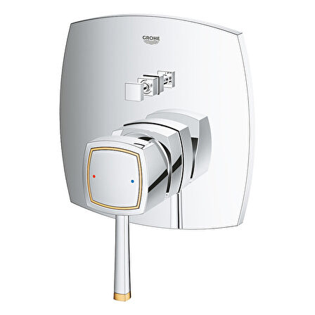 Grohe Grandera Kr/Altın 24068IG0 Gümüş Banyo Bataryası