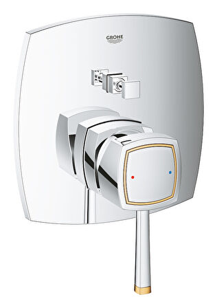 Grohe Grandera Kr/Altın 24068IG0 Gümüş Banyo Bataryası