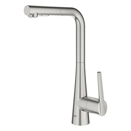 Grohe Eviye Bataryası Spiralli 2 Fonk. Zedra Super Steel-32294DC2
