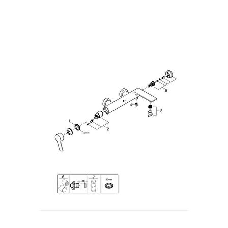 Allure Tek Kumandalı Banyo Bataryası 1/2"  - 32826001