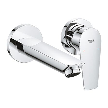 Grohe BauEdge Duvardan 2 Delikli Lavabo Bataryası Krom - 20474001