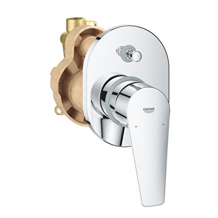 Grohe Bauedge 29039001 Gümüş Banyo Bataryası