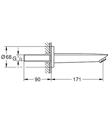 Grohe Baucosmopolitan Çıkış Ucu 13255001