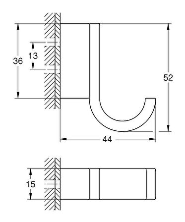 Grohe Selection Tekli Havlu Askısı - 41039GL0