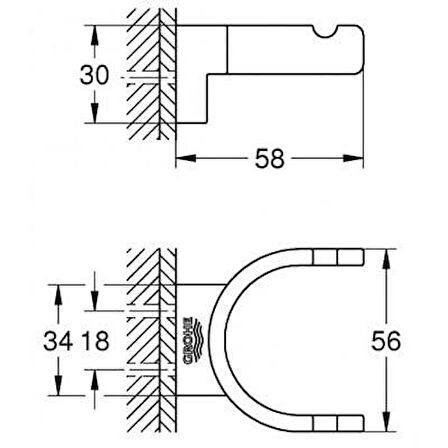 Grohe Selection Çift Havlu Askısı - 41049GN0