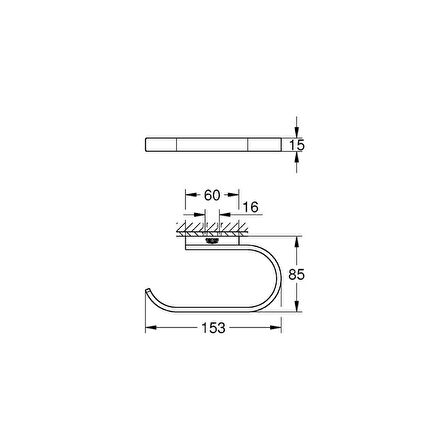 Grohe Selection Tuvalet Kağıtlığı - 41068AL0