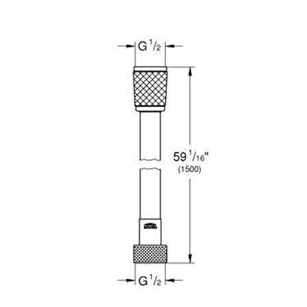 Grohe Relexaflex 59 "Hortum 28151001