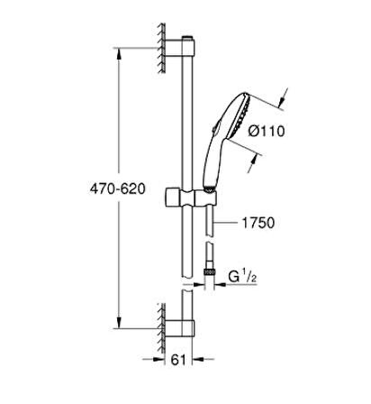 Grohe Tempesta 110 Duşu Seti 3 Akışlı - 27644003