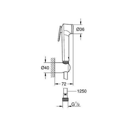 Grohe Tempesta-F Trigger Spray 30 Duş Seti - 27513GL1