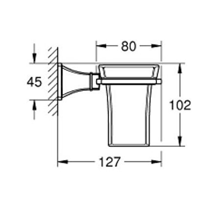 Grohe Grandera Seramik Fırçalık ve Tutacağı - 40909IG0