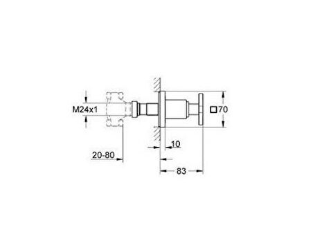 Grohe Allure Ankastre Stop Valf - 19334000
