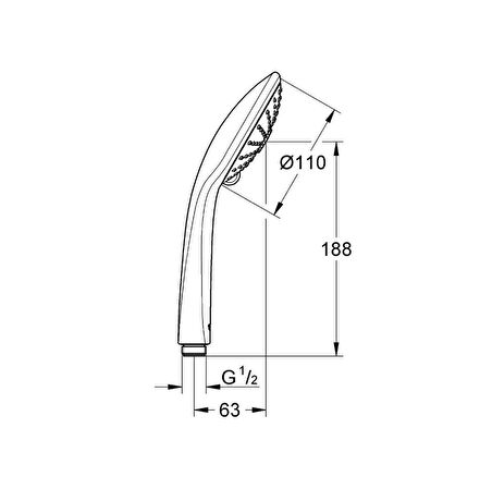 Grohe Euphoria El Duşu 3 Akışlı - 27221000