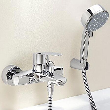 Grohe Eurosmart 33300002 Gümüş Banyo Bataryası