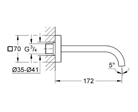 Grohe Allure Çıkış Ucu - 13264000