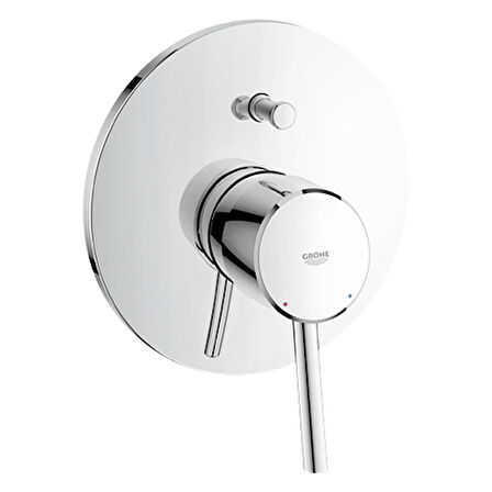 Grohe Concetto 19346001 Gümüş Banyo Bataryası