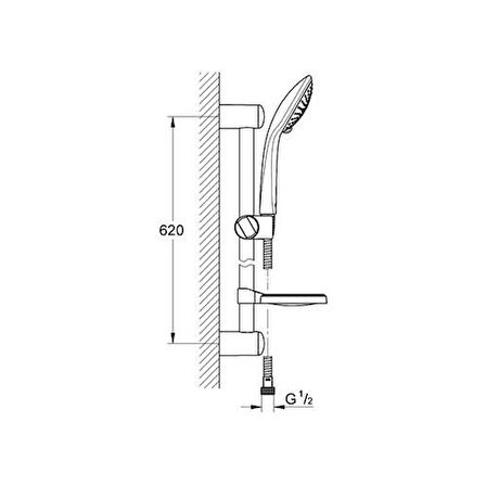 Grohe Euphoria Sürgülü Duş Seti Champagne 3 Akışlı - 27232001