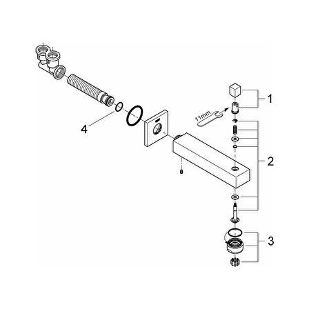 Grohe Eurocube Yön Değiştiricili Çıkış Ucu - 13304000