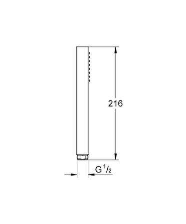 Grohe Euphoria Cube Stick El Duşu 1 Akışlı 27698000
