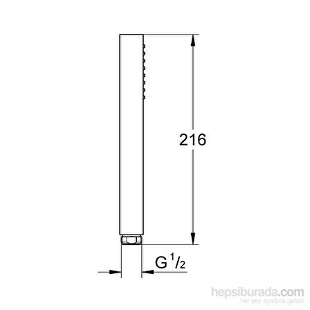 Grohe Euphoria Cube Metal El Duşu 1 Akışlı - 27888000