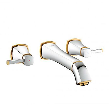 Grohe Grandera 3 Delikli Duvardan Lavabo Bataryası - 20414IG0