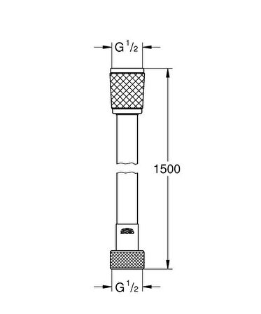Grohe RelexaFlex Spiral Hortum 150cm - 28151001