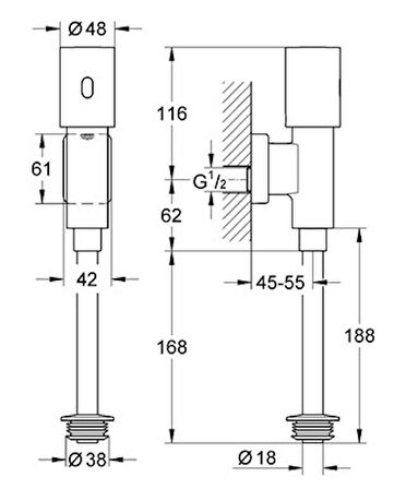 Grohe Grohe Fotoselli 37421000 Gümüş Banyo Bataryası