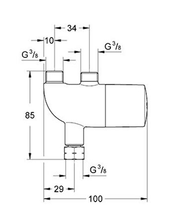 Grohe Grohterm Mikro Termostat - 34487000