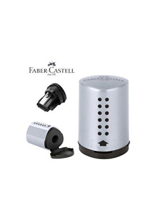 FABER CASTEL MİNİ GRİP KALEMTIRAŞ GRİ