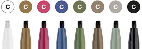 Pitt Artist Pen Kaligrafi Seti 8'li,Profesyonel Kaligrafi ve El Yazısı İçin Özel Tasarım