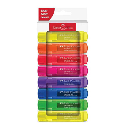 Faber Fosforlu Kalem 46 Şeffaf Gövde 8’li Set 5030254648000