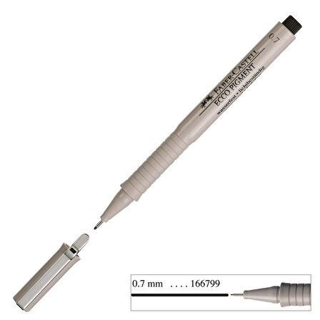 Faber Castell Ecco Pigment Çizim Kalemi 0.7 mm Siyah
