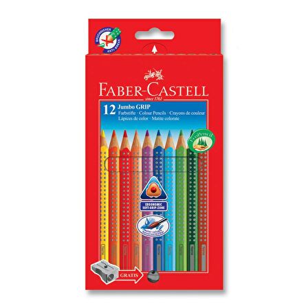 Faber-Castell Jumbo Grip Boya Kalemi 12 Renk