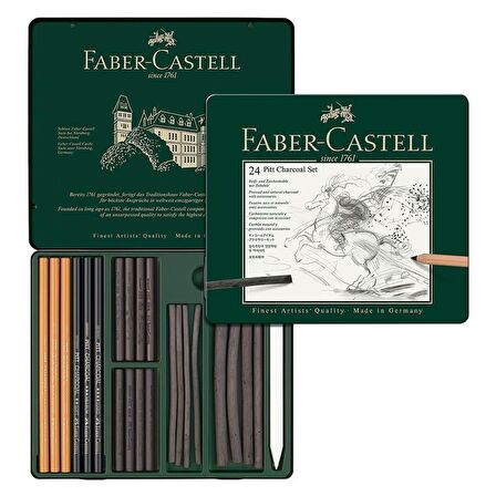 Faber Castell Pitt Charcoal Set 24lü