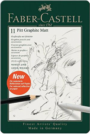 Faber Castell Pitt Graphite Matt 11 Parça Dereceli Kalem Seti / 115220