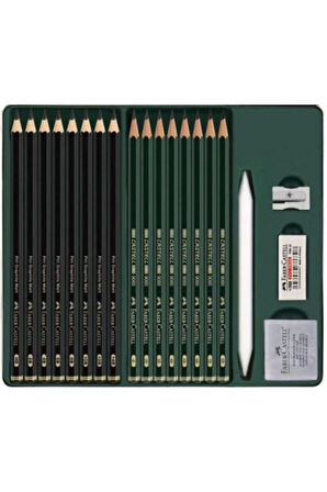 METAL KUTU PITT GRAPHITE MATT DERECELİ KALEM SETİ 2