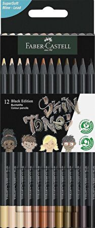 Faber Castell Black Edition Boya Kalemi 12'li Skin Tones 11 64 14