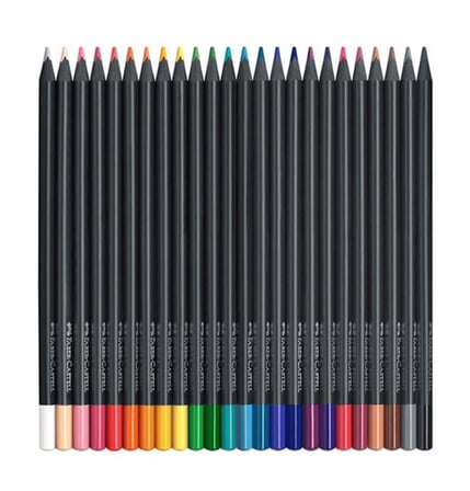 Faber Castell Black Edition 24 Renk Kuru Boya ve 12 Renk Skin Tones İkisi Birarada Set