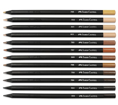 Faber Castell Black Edition 24 Renk Kuru Boya ve 12 Renk Skin Tones İkisi Birarada Set