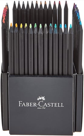 Faber Castell Black Edition 50 Renk Kuru Boya ve 12 Renk Skin Tones İkisi Birarada Set