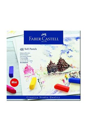 Faber Castell Creative Studio Mini Toz Pastel Boya (Soft) 48 Renk Yarım Boy (5175128