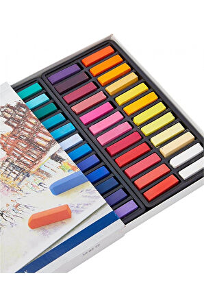 Creative Studio Mini Toz Pastel Boya (Soft), 72 Renk, Yarım Boy, Parlak ve Yoğun Renkler