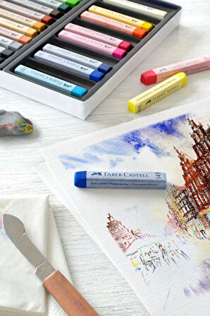 Goldfaber 36'lı Toz Pastel Seti, Parlak ve Yoğun Renkler, Yüksek Pigmentli