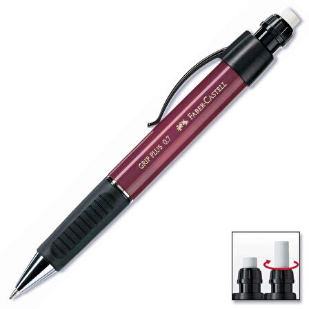 Faber-Castell Grip Plus 0.7mm Versatil Kırmızı (5084130731)