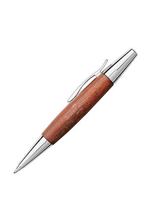 Faber-Castell E-Motion Krom Ahşap Tükenmez Kalem 148382