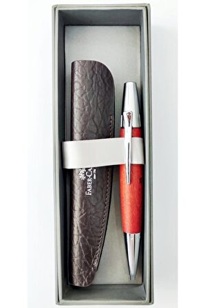 Faber-Castell E-Motion Krom Ahşap Tükenmez Kalem 148382