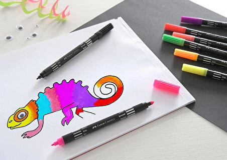 Faber-Castell Çift Taraflı Keçeli Kalem 20 Renk